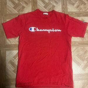 Old Champion Men's Red T-Shirt